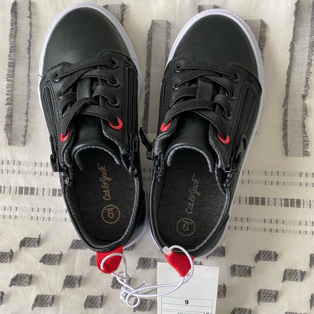 Black sneakers